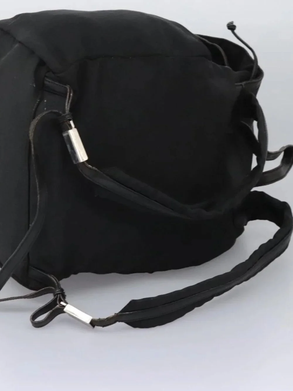 GUCCI Backpack Nylon Black Auth 117288